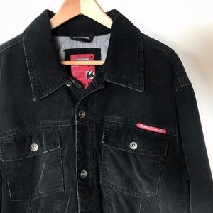 Quiksilver Black Corduroy Mens Jacket